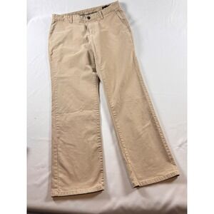 Bonobos Mens Straight Leg Office Chino Pants Khaki Tan Size 34x32 Casual Trouser
